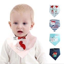 Babero bandana de algodón suave para bebé – Absorbente y reversible