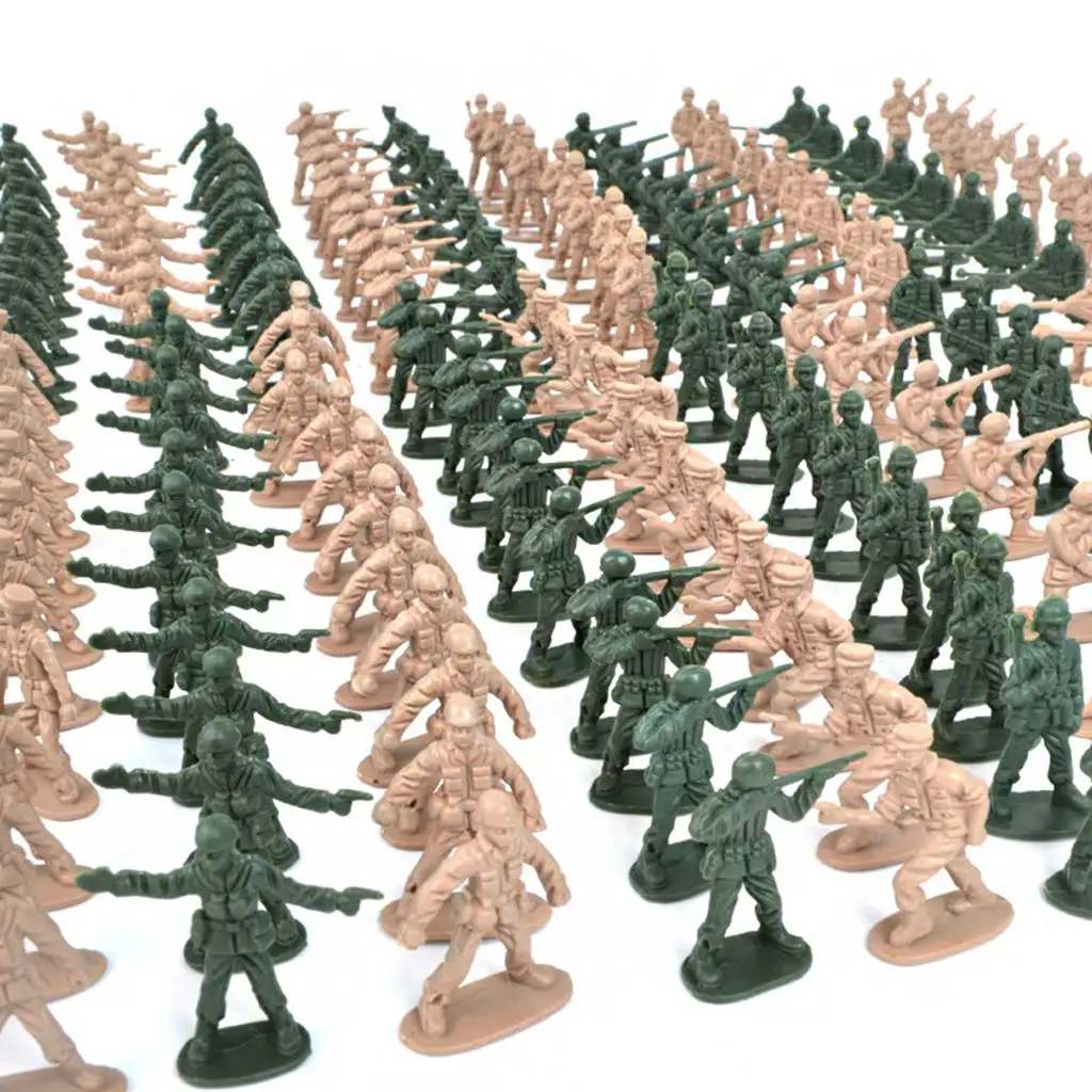 Figuras de soldados de plástico para juego de ejército de arena - imagen 4