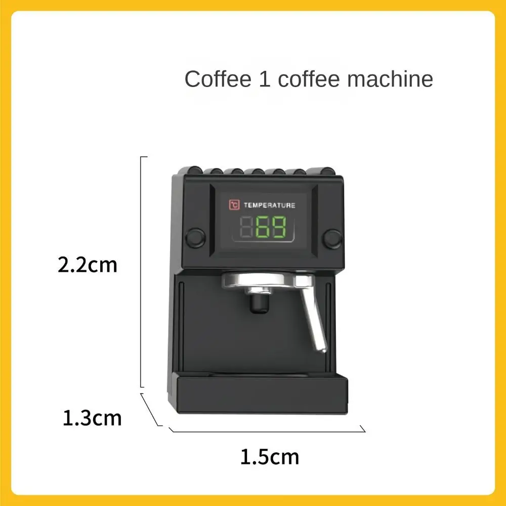 Accesorios casa de muñecas: cafetera realista para manualidades - imagen 3