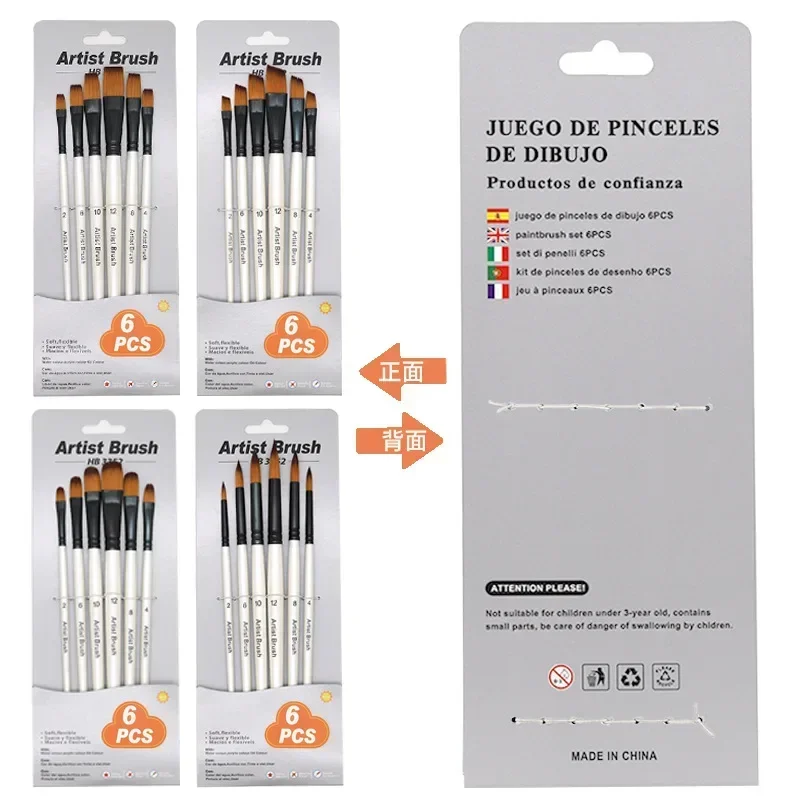 Pinceles de pintura para niños – Set nailon dibujar