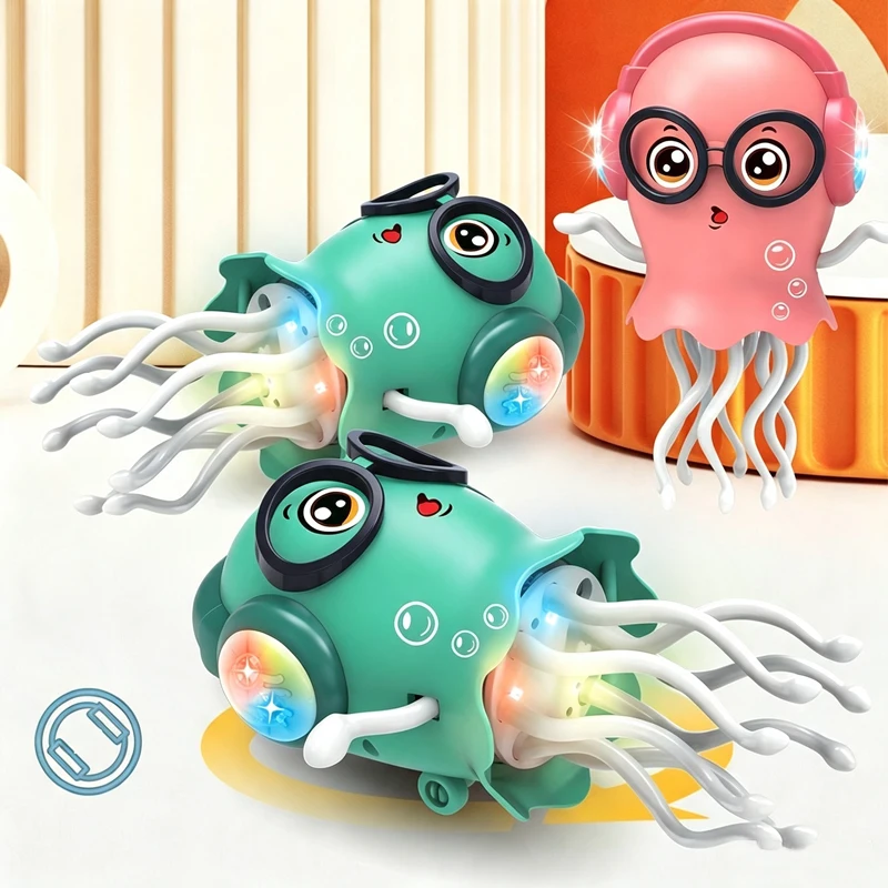 Robot LED interactivo infantil - 6 brazos musicales para niños - imagen 2