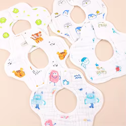 Baberos bandana de muselina gasa absorbentes para recién nacido