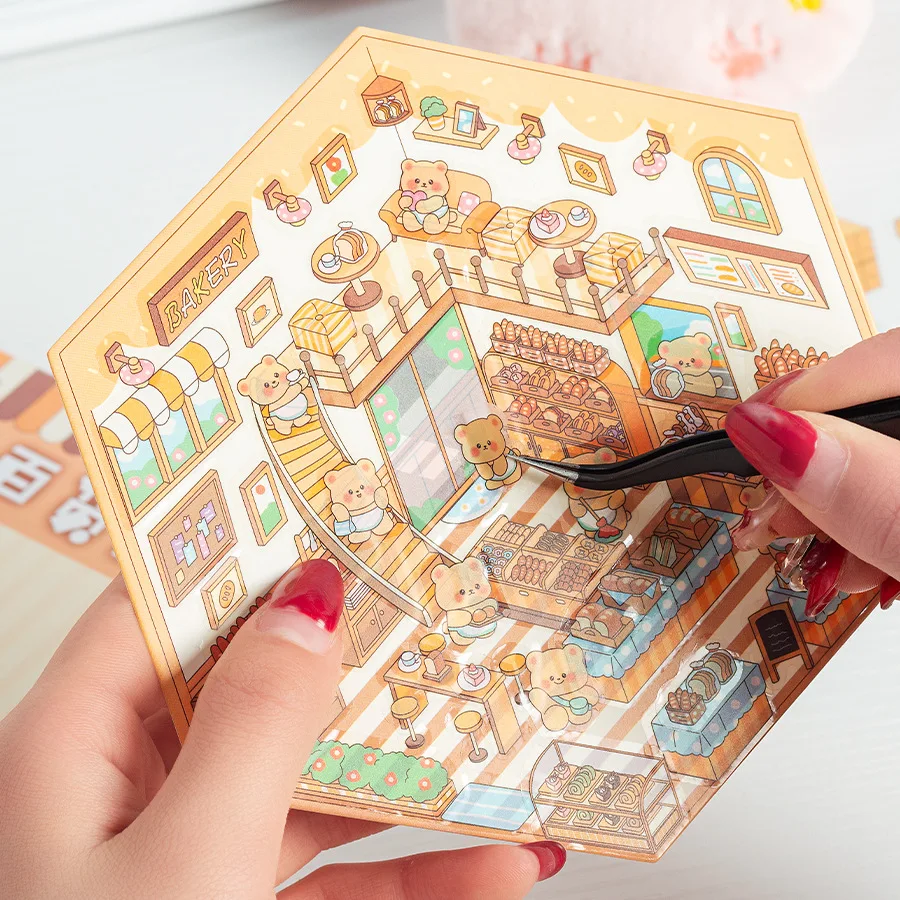 Set pegatinas 3D apilables Capibara gato perro – DIY infantil para niños - imagen 4