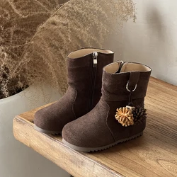 Botas de nieve cálidas antideslizantes para bebés y niñas
