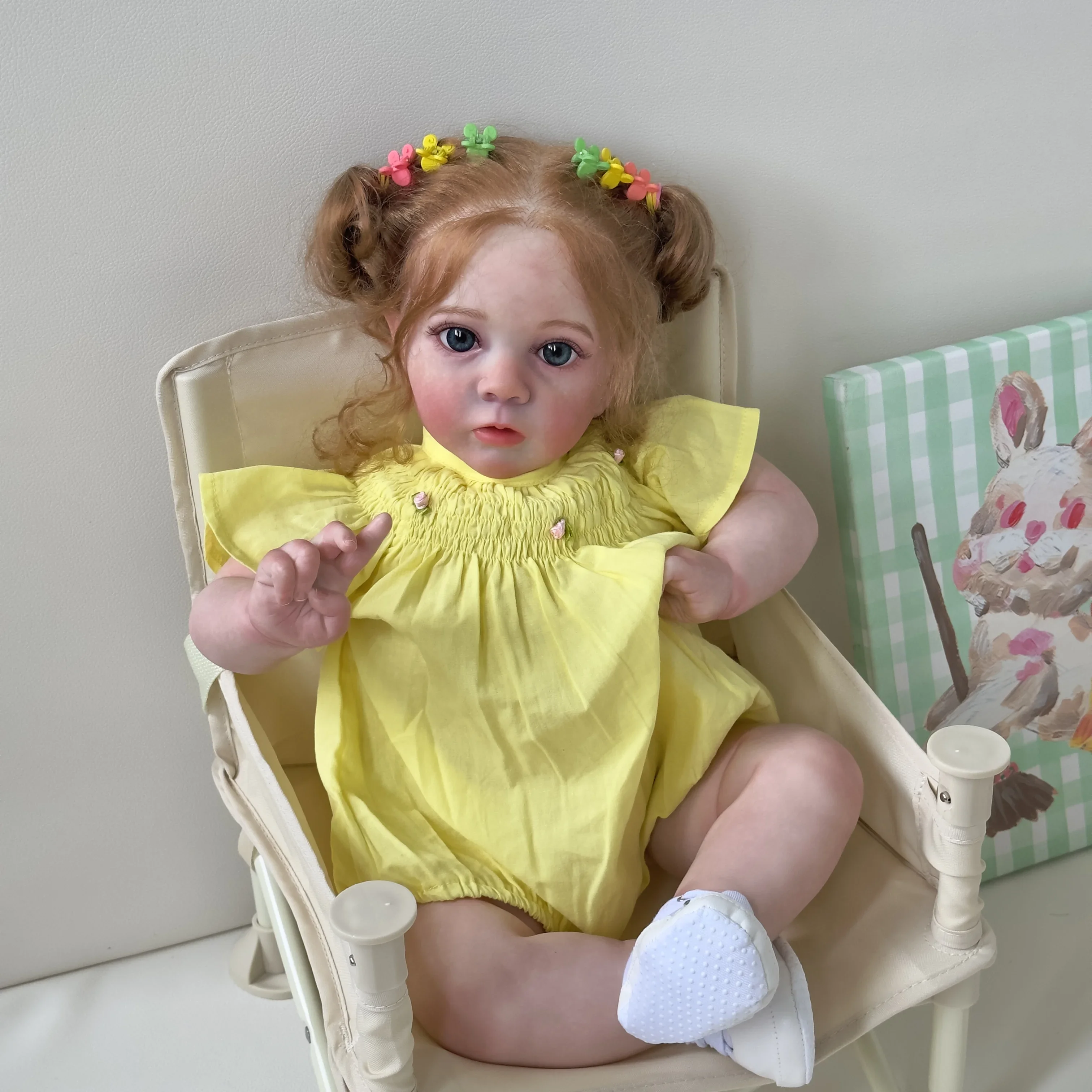 Muñeca bebé Missy Reborn aspecto realista piel 3D pintura en capas - imagen 3