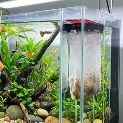 Bolsa filtro de acuario colgante con bomba y goteo eficiente
