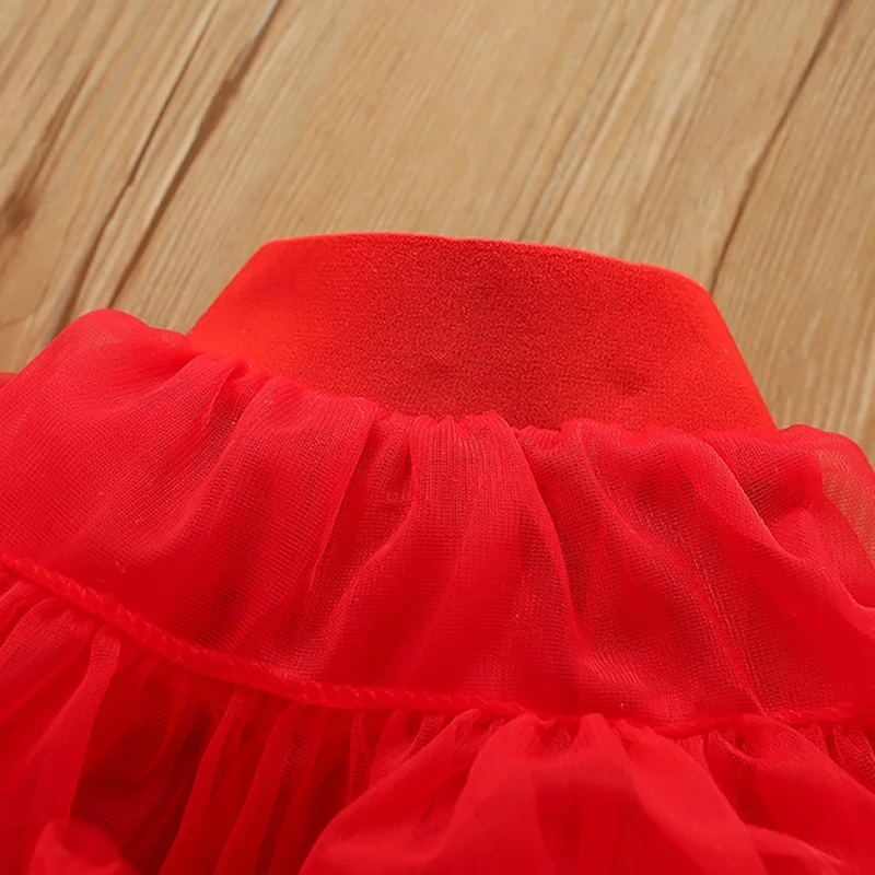Conjunto punto con vestido baile faldas tul niña 2-7 años - imagen 4