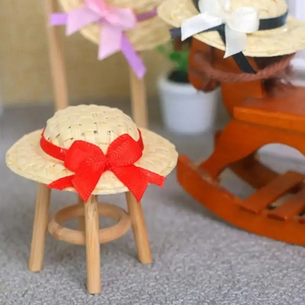 Sombrero de paja artesanal para muñecas con protección solar - imagen 5