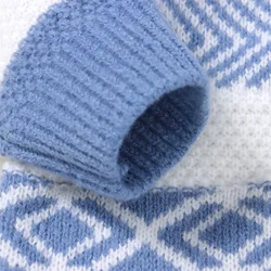 Pelele de bebé a rayas con gorro - Monos tejidos para 0-18 meses