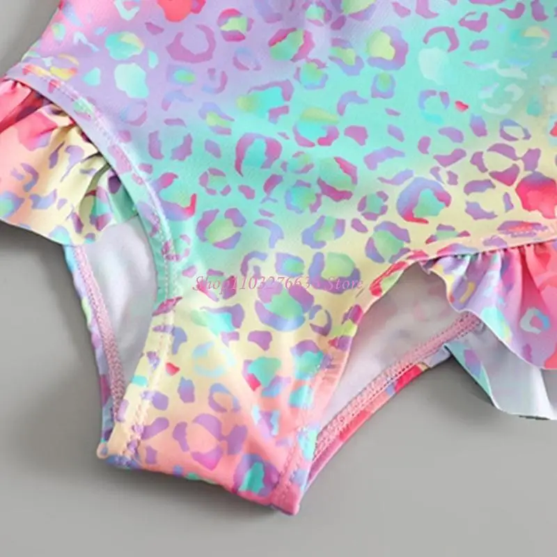 Bañador infantil manga larga con estampado escamas de pez verano