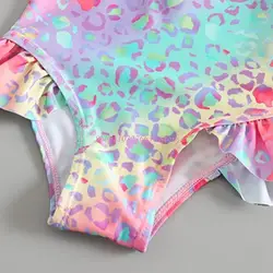 Bañador infantil manga larga con estampado escamas de pez verano