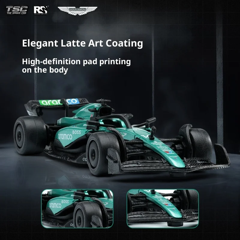 Aston Martin F1 coche de carreras a escala en aleación - imagen 4