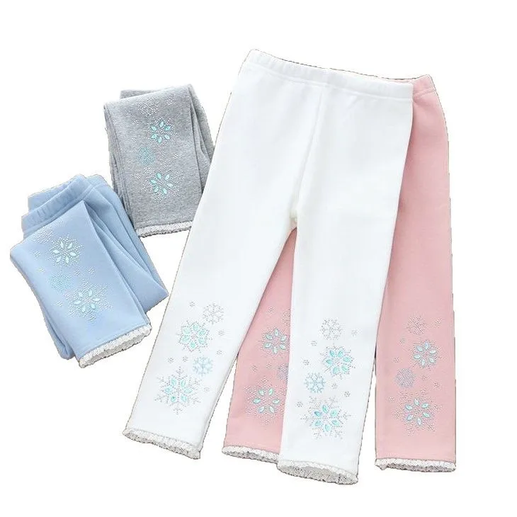 Pantalones elásticos con encaje para niños – Primavera Otoño - imagen 3