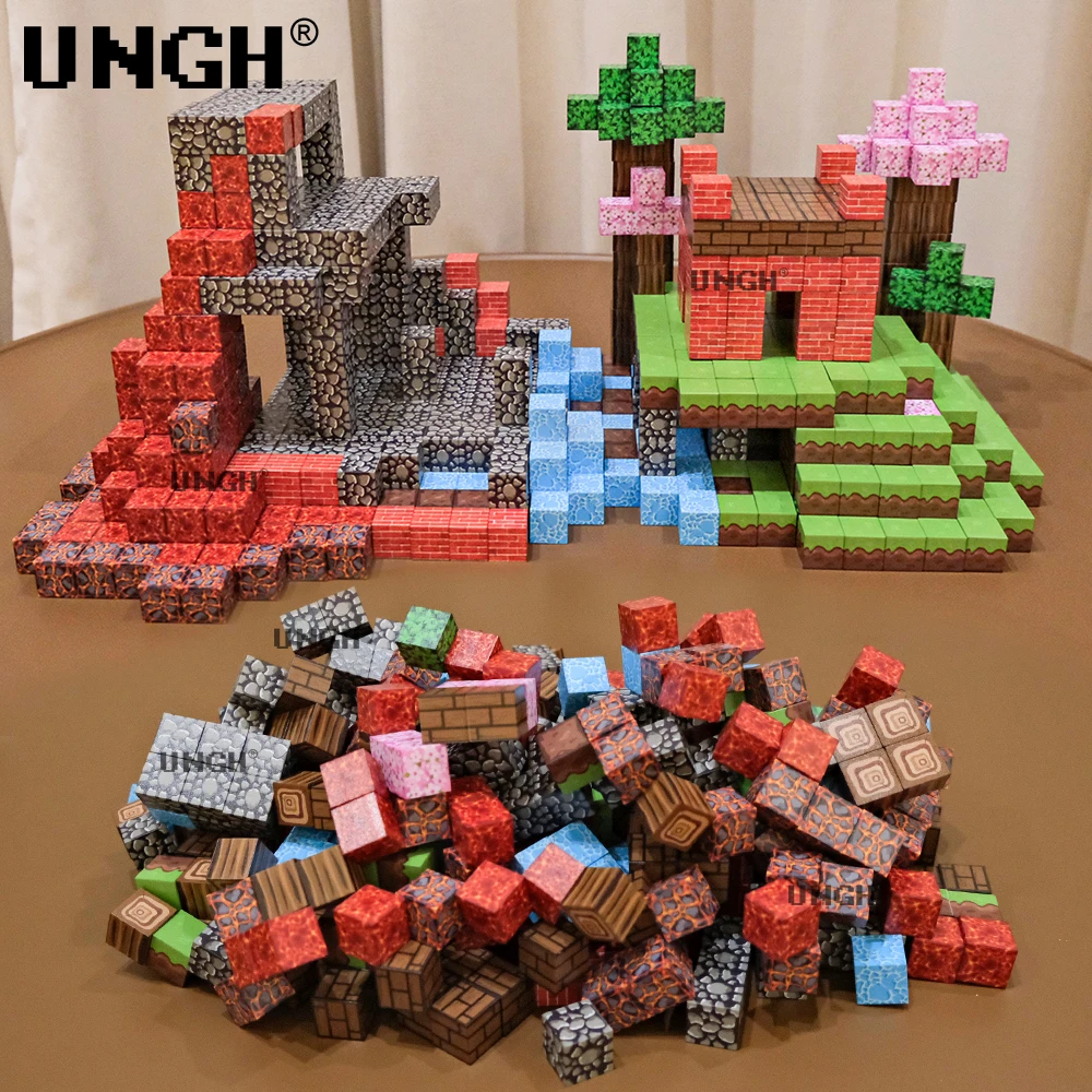 UNGH Bloques magnéticos de construcción con figuras para niños - imagen 2