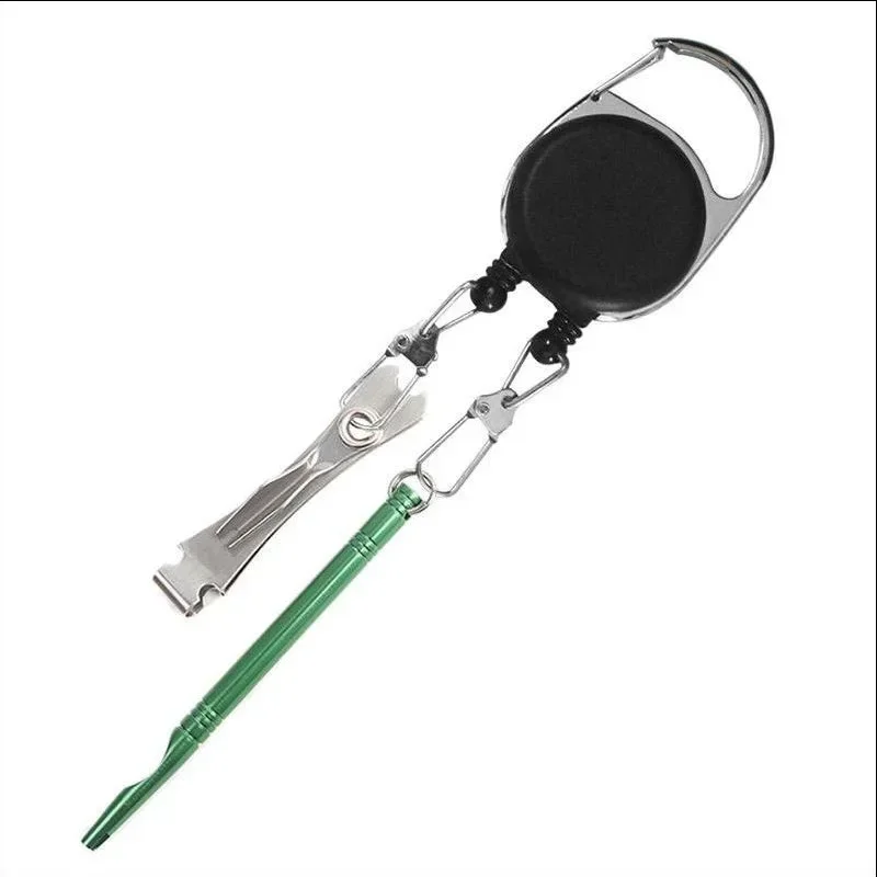 Llavero retráctil doble cabeza con carrete – Soporte para llaves - imagen 3