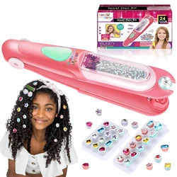 Kit de pedrería capilar reutilizable para peinar niñas