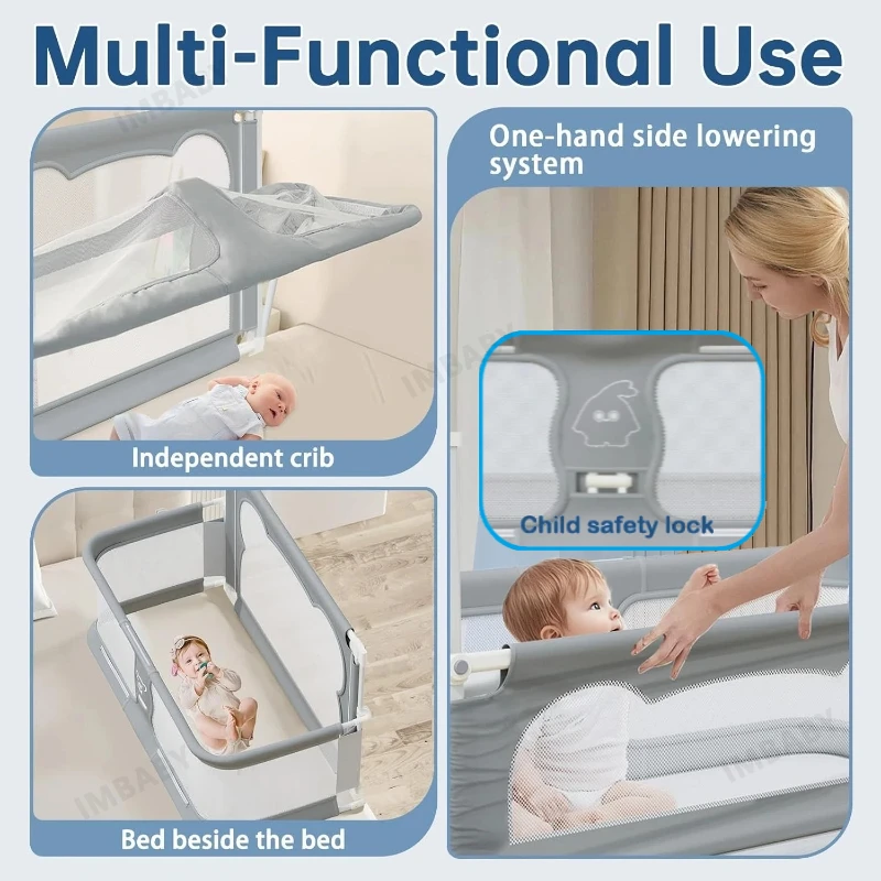 IMBABY cuna de colecho portátil plegable sin formaldehído - imagen 5