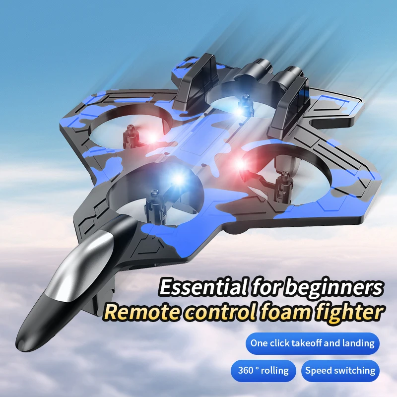 Avión de control remoto con luces LED y vuelo acrobático - imagen 2