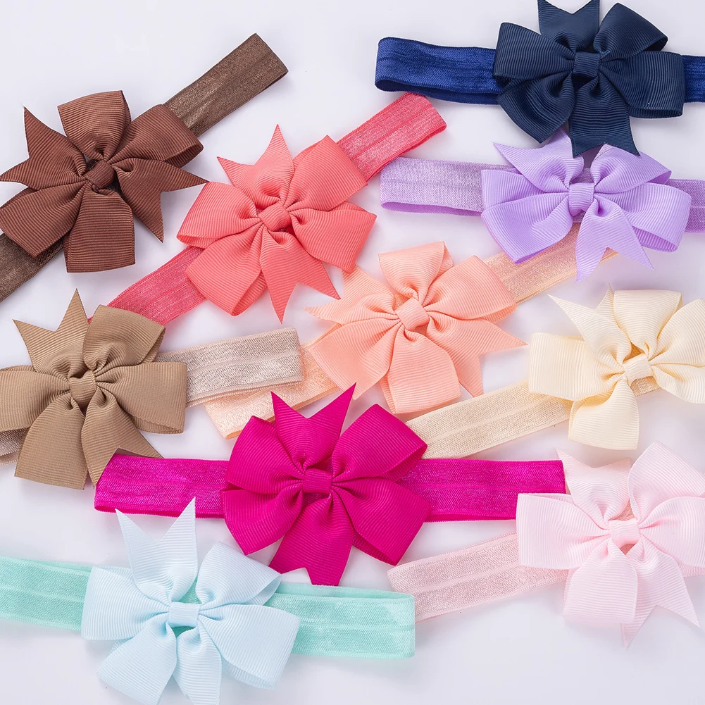 Conjunto de diademas multicolores