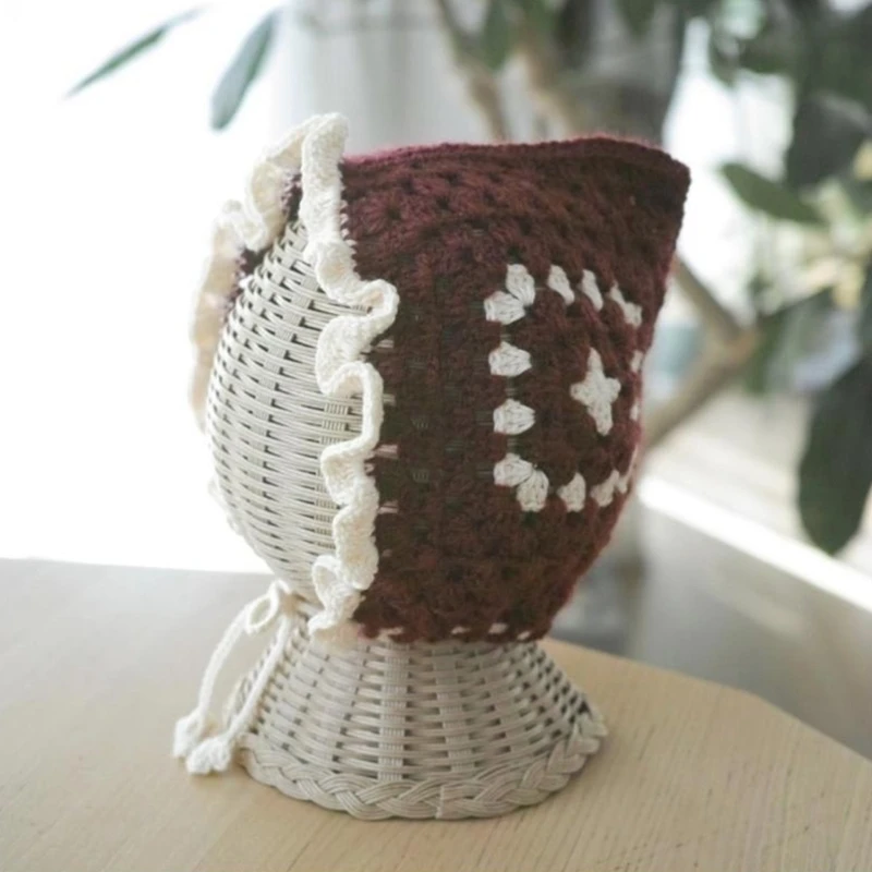 Gorro de punto con orejeras para niña – Lana suave ajustable - imagen 3