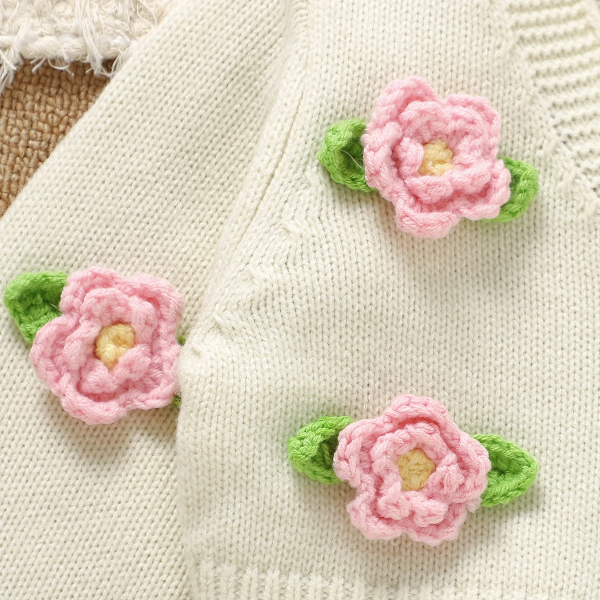 Cárdigan floral para niña de 1 a 3 años