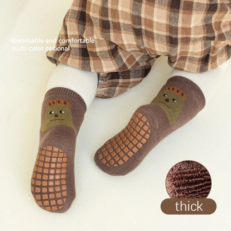 Milangel calcetines de invierno para bebé acolchados suaves con dibujos - imagen 5