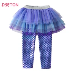 Dxton Mallas con falda de tul para niña – Tutú fiesta