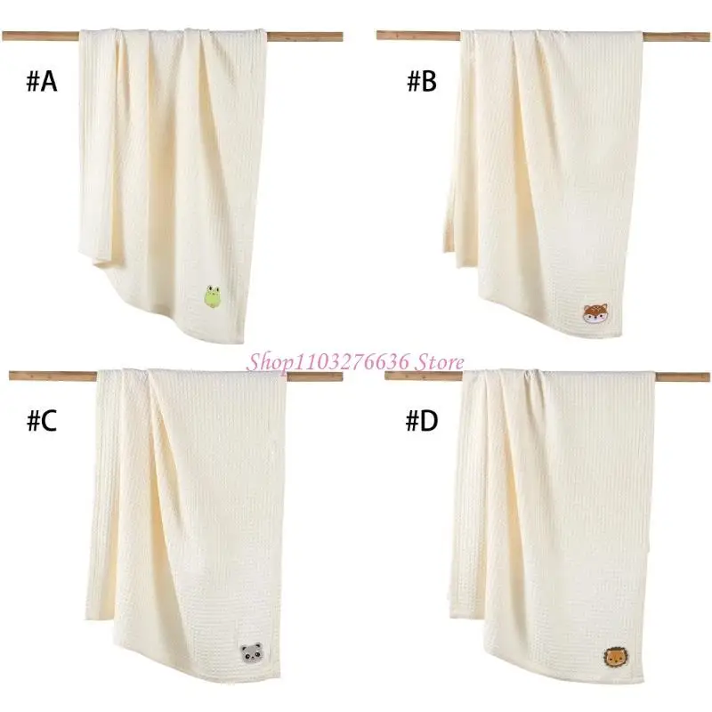 Toalla de baño de algodón para bebé – Suave, transpirable y estampada - imagen 5