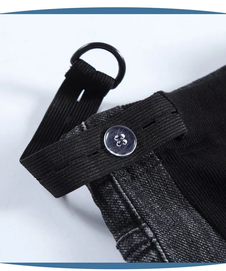Pantalones de maternidad puestos, vista lateral