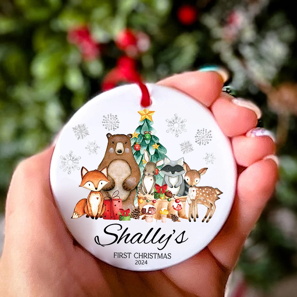Adorno navideño personalizado para bebé con nombre - imagen 2