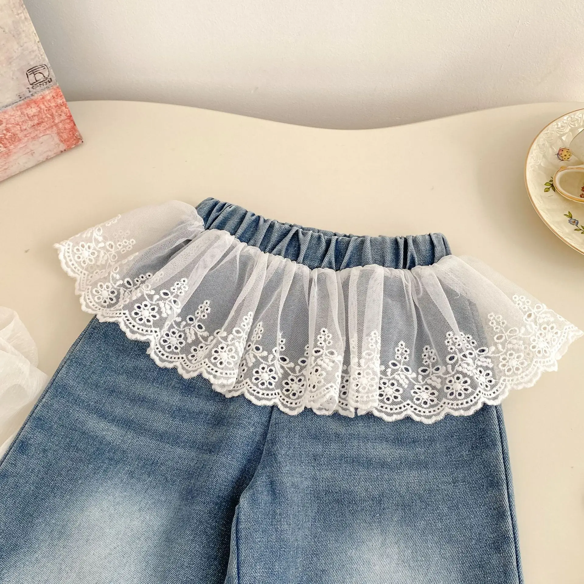 Pantalones vaqueros para niña – Holgados de algodón suave - imagen 5