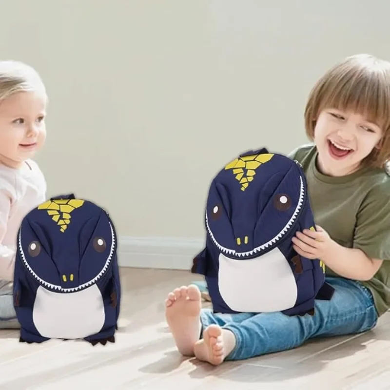 Mochila escolar ligera de dinosaurio para niños preescolares - imagen 4