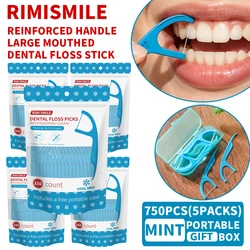 Palillos de hilo dental con sabor a menta – limpieza profunda