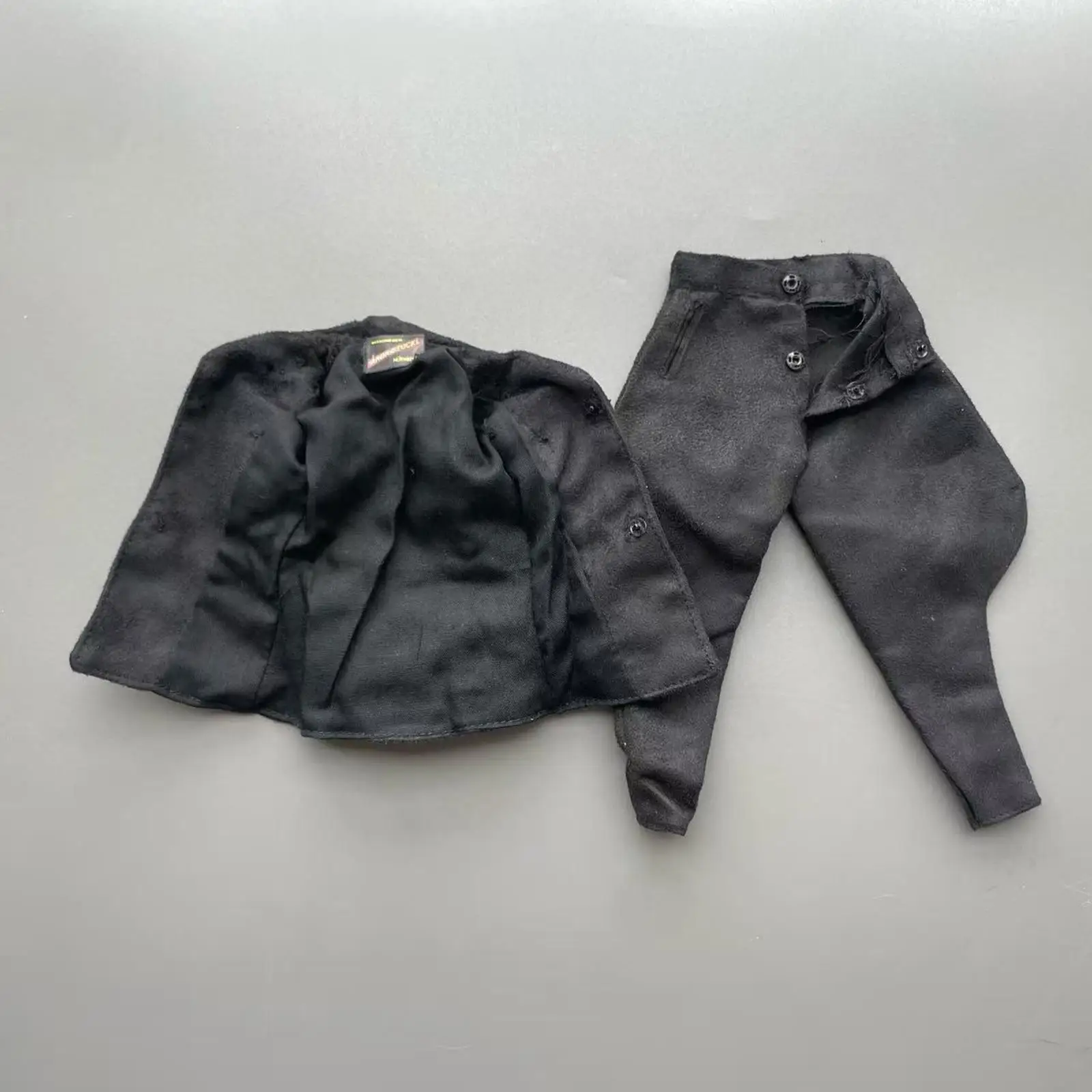 Abrigo y pantalones retro para muñeca, traje elegante de disfraz