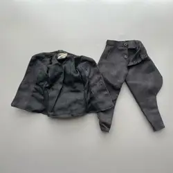 Abrigo y pantalones retro para muñeca, traje elegante de disfraz
