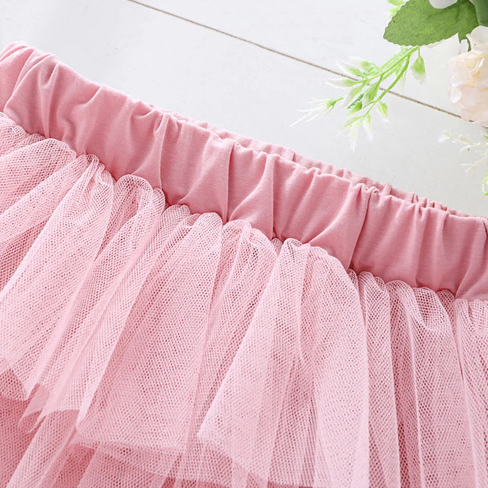 Falda de tul para niña con cintura elástica - Ideal para fiestas de cumpleaños - imagen 5