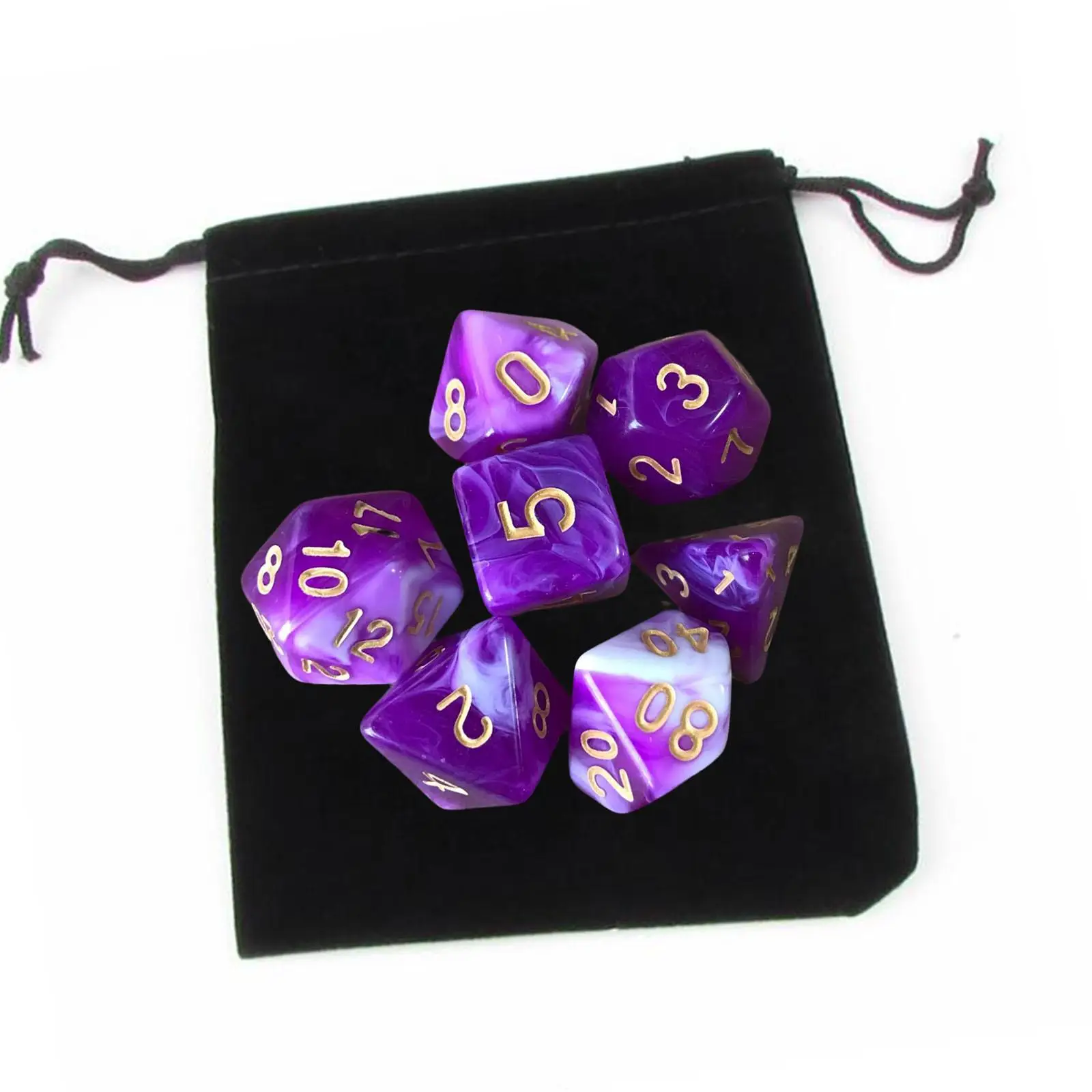 Juego de dados poliédricos acrílicos para aprender matemáticas - imagen 3