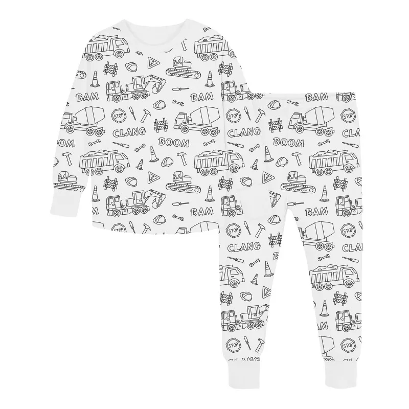 Pijama para colorear de algodón graffiti personalizable - imagen 2