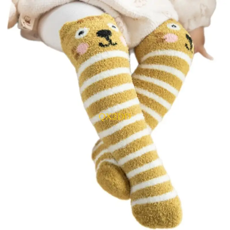 QX2D Calcetines altos de tubo largos para niños – Cómodos invierno - imagen 2