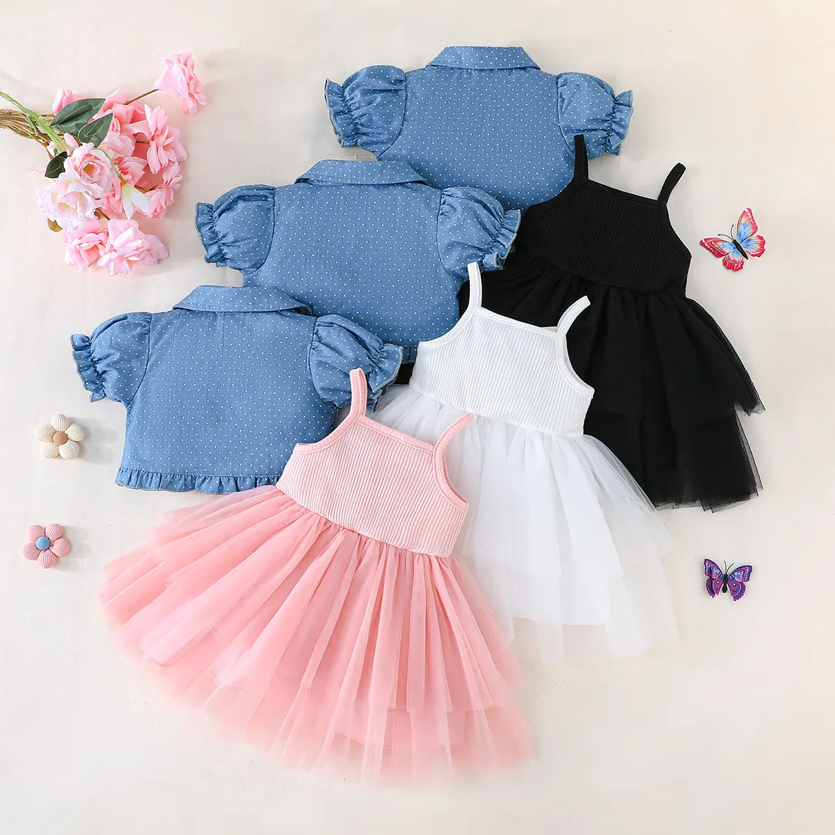 Vestido de princesa con lazo de malla