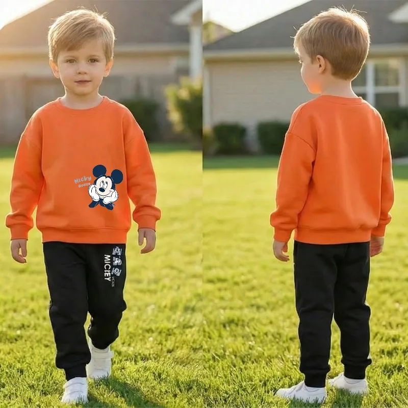 Conjunto de sudadera y pantalón largo para niño transpirable - imagen 3