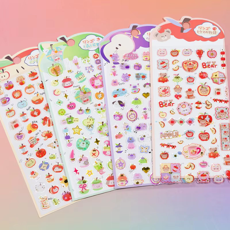 Pegatinas infantiles Puffy 3D para diario, osos y animales - imagen 4