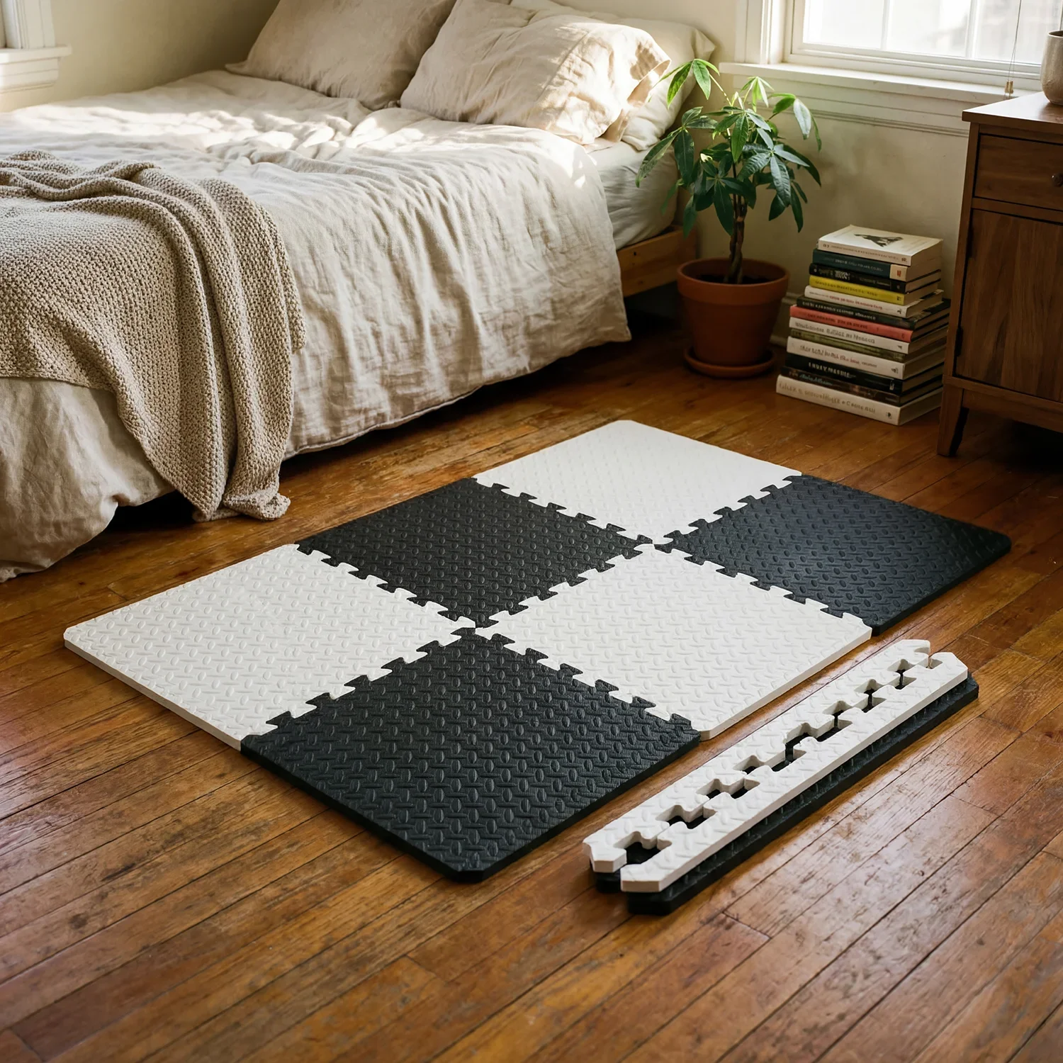 Alfombra de juego de EVA para bebés, antideslizante y acolchada - imagen 3