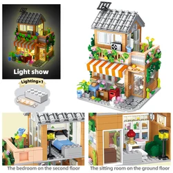City Street View: bloques de construcción para armar cafetería