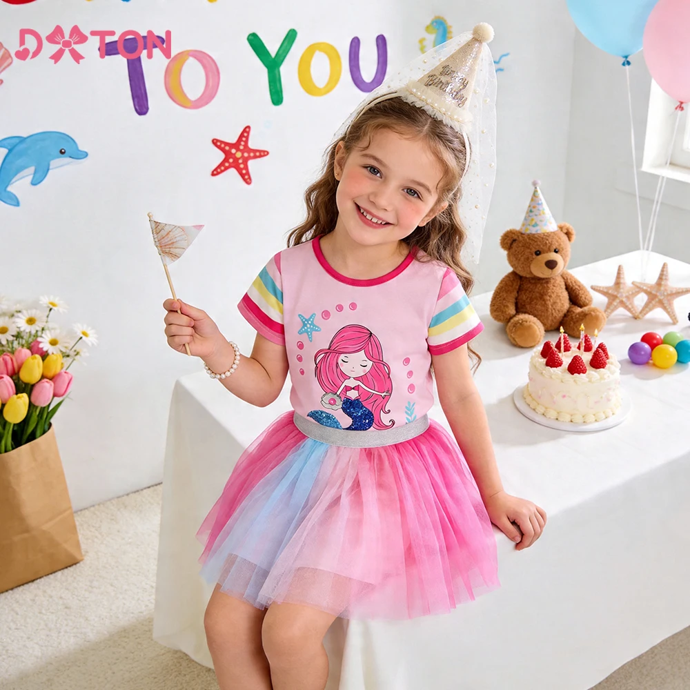 DXTON minifalda de verano tipo tutú para niñas de fiesta - imagen 5