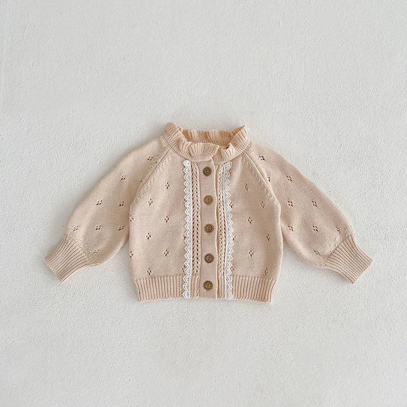 Milangel Jersey de punto con volantes para bebé niña