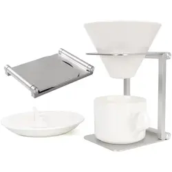 Sujetachupetes bebé acero inoxidable café – Plegable y compacto
