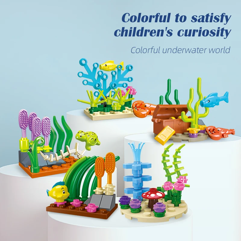 Bloques de construcción marinos Ocean Series - Juguete educativo DIY para niños - imagen 3