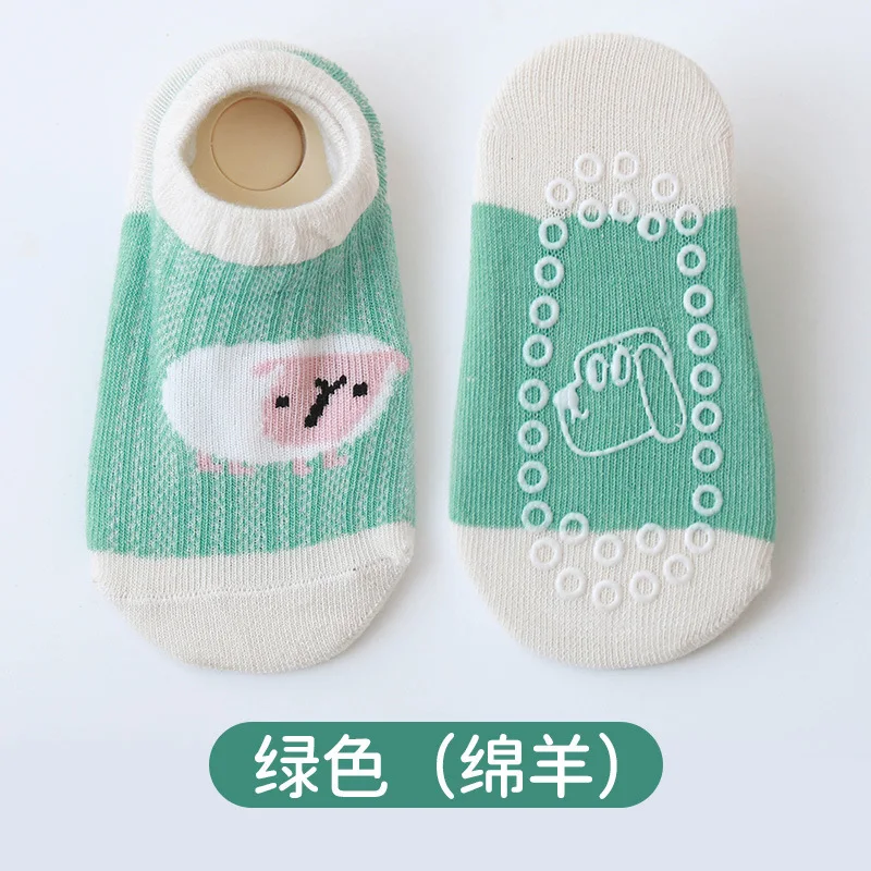 Calcetines tobilleros de algodón con goma antideslizante para niños - imagen 4