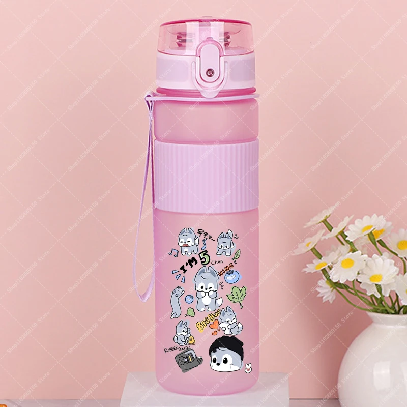 SKZooed botella de agua infantil deportiva con dibujos para niñas - imagen 2